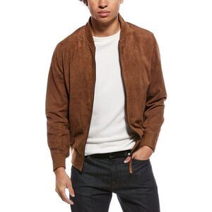 Blank Nyc Mens  Quick Action Suede Bomber Jacket, Brown